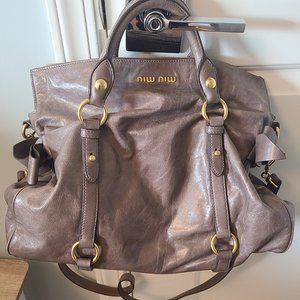 Miu Miu Carmel Brown Handbag